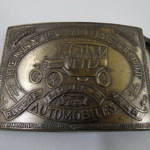 Henry Ford Detroit Model T Belt Buckle